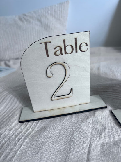 Numéro de table