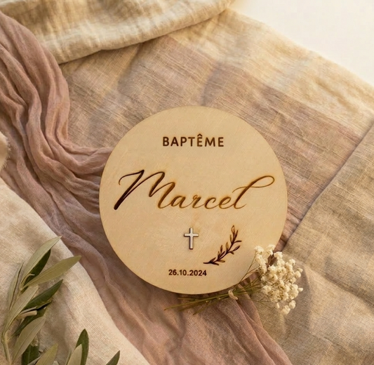 Carte Baptême Marcel