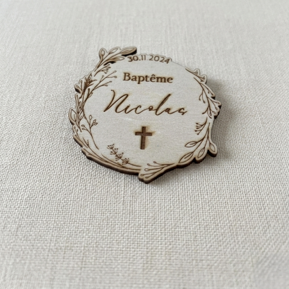 Carte Baptême Nicolas