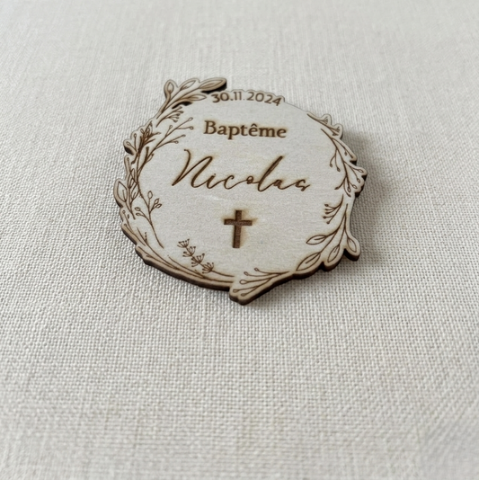 Carte Baptême Nicolas