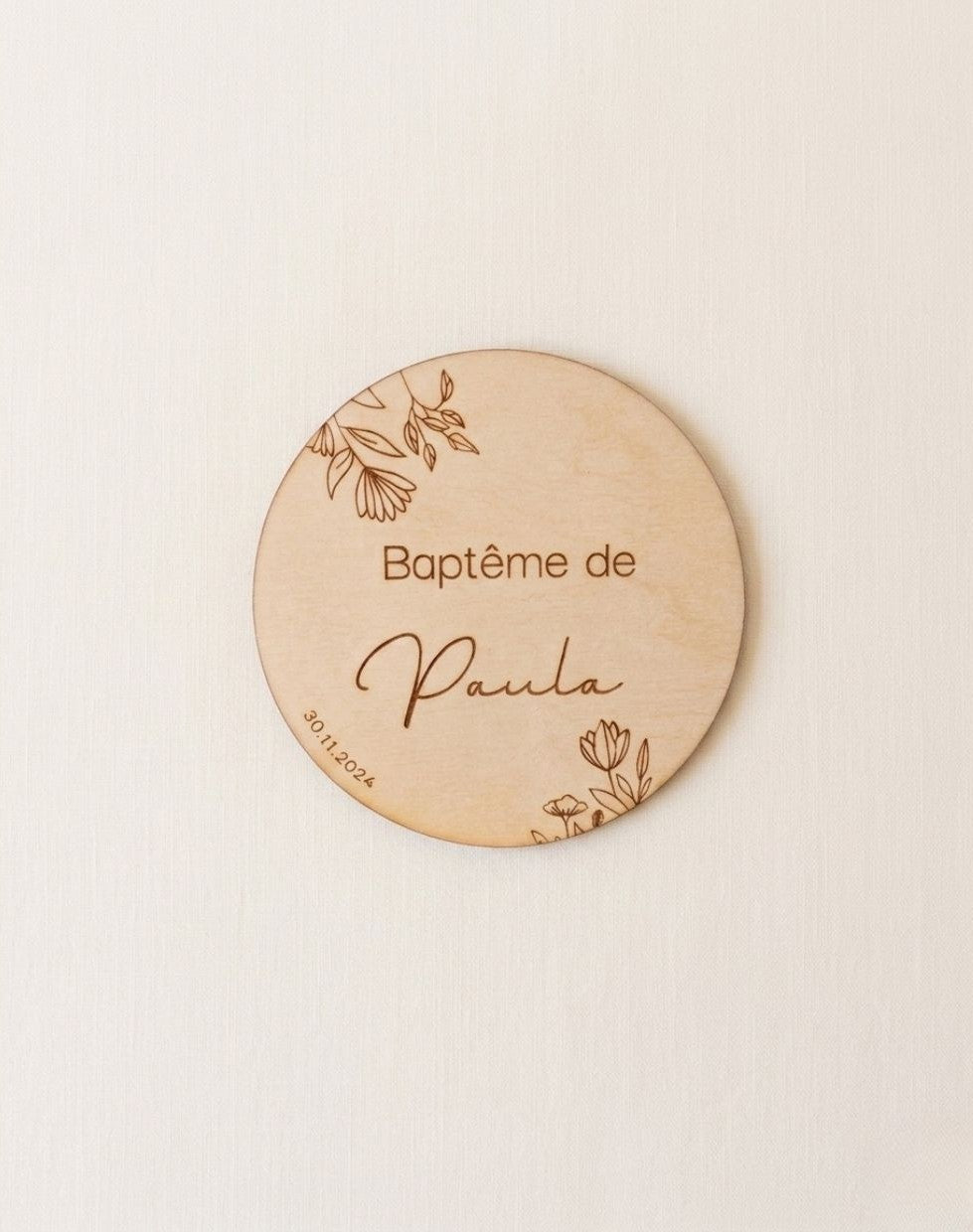 Carte Baptême Paula