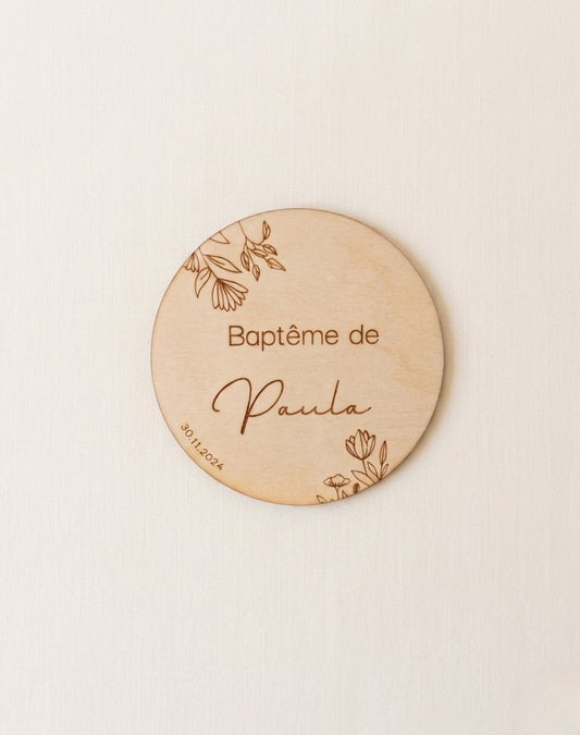 Carte Baptême Paula