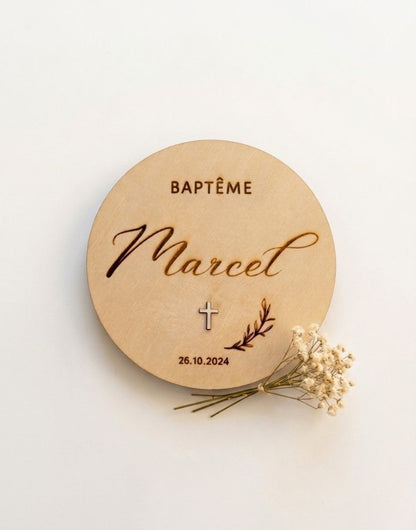 Carte Baptême Marcel