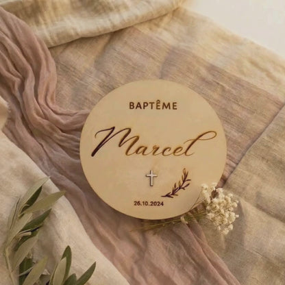 Carte Baptême Marcel